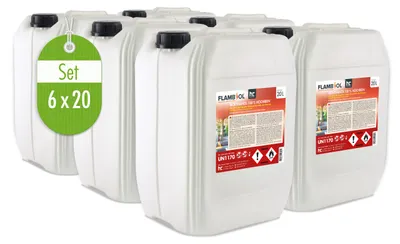 Produktbild von 6x 20 L FLAMBIOL® Bioethanol 100% Hochrein