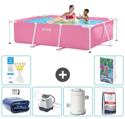 Obrázok produktu pre Obdĺžnikový bazén s rámom – 220 x 150 x 60 cm – 7-dielny  S155