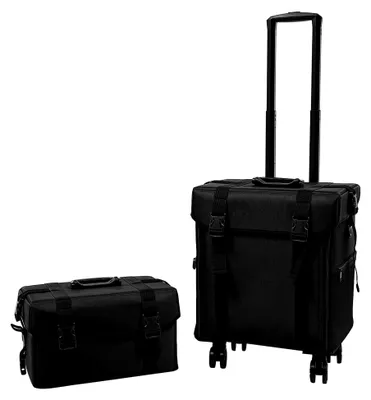 Produktbild von Kosmetikkoffer Trolley, 2 in 1 großer Make-up Koffer mit Rollen