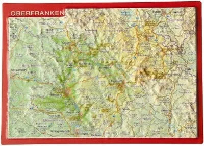 Produktbild von Reliefpostkarte Oberfranken