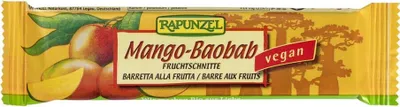 Produktbild von Rapunzel - Fruchtschnitte Mango-Baobab - 40g