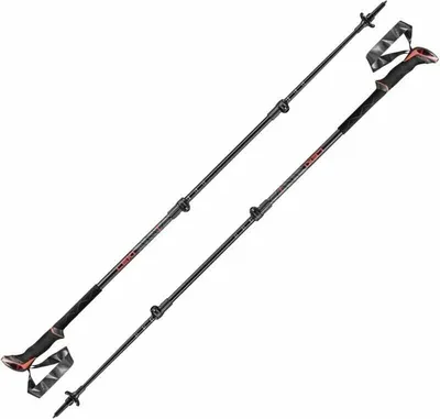 Zdjęcie produktu dla Leki Makalu Bright Red/Black/Dark Anthracite 110 - 145 cm Kije trekkingowe