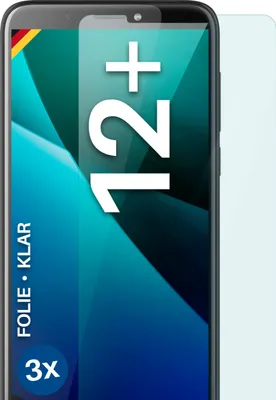 Produktbild von moex® 3x Schutzfolie kompatibel mit HTC Desire 12 Plus - Displayschutzfolie dünn Folie, Klar