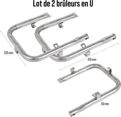 Image de Lot 2 brûleurs en u