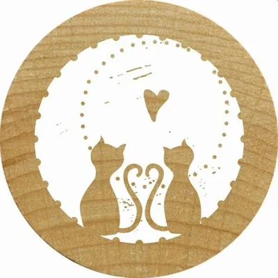 Produktbild von COLOP Motiv-Stempel Woodies "Katzen"