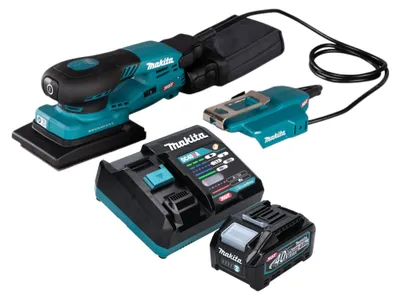 Obrázek produktu pro Makita BO 005 CGM101 Akumulátorová orbitální bruska 40 V max. 80 x 130 mm 3,0 mm zdvihu Bezkartáčová + 1x akumulátor 4,0 Ah + nabíječka