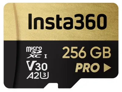 Immagine prodotto di Scheda di memoria microSDXC Insta360 da 256 GB, professionale, V30, A2, UHS-I, velocità di lettura/scrittura di 90 MB/s