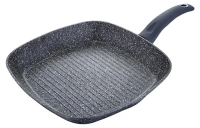 Produktbild von Bergner BG-8520-MBG, Rund, Grillpfanne, Grau, Aluminium, Keramik, Gas, Halogen, Induktion, 28 cm
