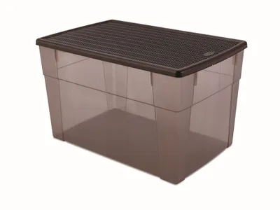 Produktbild von Stefanplast Elegance, Aufbewahrungsbox, Braun, Rechteckig, Einfarbig, Braun, 62 l