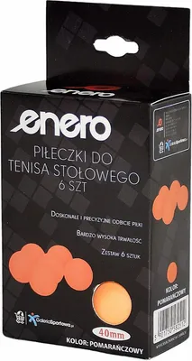 Obrázok produktu pre Loptičky na stolný tenis enero 6 kusov oranžová