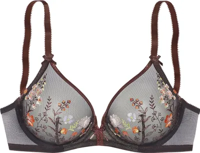 Produktbild von LASCANA Bügel-BH Maria schwarz-bunt Größe 75 Cup C