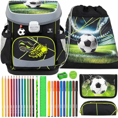 Produktbild von Belmil Schulranzen Set Mini Fit Champions Kick 10-teilig gefüllt