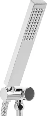 Produktbild von BELIANI Handbrause Silber Metall Rechteckig Stab 1 Strahlart Modern Klassisch Duschkopf Badezimmer Stabhandbrause Stabbrause