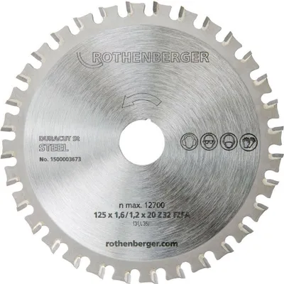 Immagine prodotto di Lama DURACUT St Ø esterno 125 mm Numero di denti 32 Alesaggio 20 mm