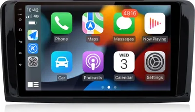 Produktbild von Einbau-Navigationsgeräte  Android12 Autoradio Für Mercedes ML W164 2005-2012 Carplay DAB WIFI GPS Navi 2Din 4+64 8Kern 4GSIM Carplay