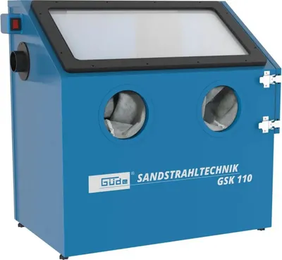 Produktbild von GÜDE Sandstrahlkabine GSK110 Sandstrahlen Schutzkabine 110 Liter mit Beleuchtung