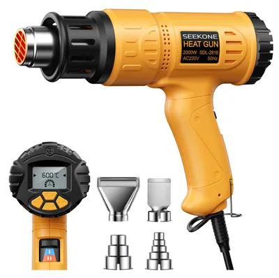 Image de Pistolet thermique professionnel - 2000 W - Plage de température : 50-600 °C