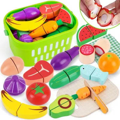 Immagine prodotto di Omgoods - Cucina giocattolo in legno per bambini - Include accessori, adatta dai 1 anno