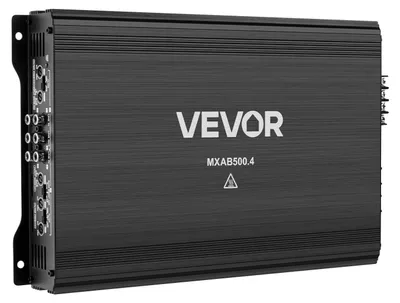 Produktbild von VEVOR Auto Audio Verstärker, 4-Kanal Brückenfähiger Auto Verstärker, Multikanal Class AB Stereo Amp, Max. 4 x 250W bei 4 Ohm / 4 x 500W bei 2 Ohm, Hohe Leistung, für SUVs, Pickups und Geländewagen, 4-Kanal, AB 4 x 300W RMS