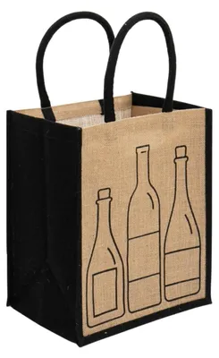 Immagine prodotto di Borsa in juta per 6 bottiglie - Ecologica
