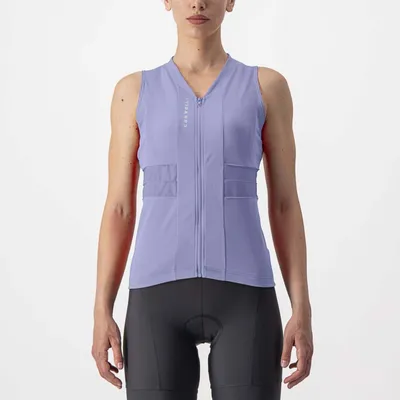 Zdjęcie produktu dla Castelli Anima 4 bez rękawów, kolor Violet Mist/Ivory, rozmiar XL