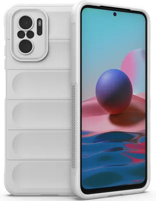 Produktbild von Redmi Note 10 Hülle, Weich TPU Silikon Stossfest Anti-rutsch Schutzhülle für Xiaomi Redmi Note 10 4G/Note10S Weiß
