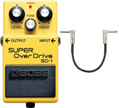 Produktbild von Boss SD-1 Super Overdrive Pedal mit Patchkabel 30cm