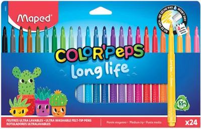 Image de Maped Feutre de coloriage COLOR'PEPS, étui carton de 24 pièces