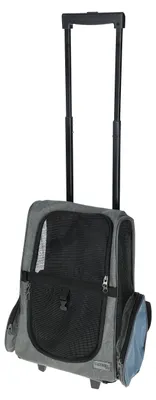 Haustier-Trolley Vacation, 41x26x55 cm, grau/blau