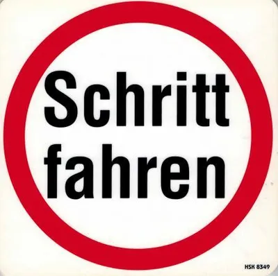 Produktbild von Schild  - Schritt fahren - Gr. 20 X 20 cm - 308349