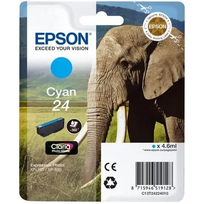 Image de Epson 24XL - Cartouche d'encre / Cyan (8.7 ml)