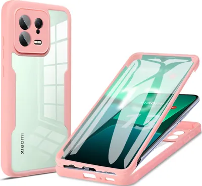Immagine prodotto di Xiaomi 13 Custodia protettiva, Built-in screen protector 360 gradi protezione completa custodia del telefono cellulare per Xiaomi 13 Rosa