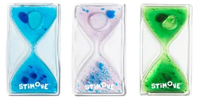 Immagine prodotto di Stimove - Set di mini timer con giocattoli sensoriali Squidgy Fidgets e glitter