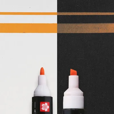 Produktbild von SAKURA Permanent-Marker Permapaque 2 Spitzen orange