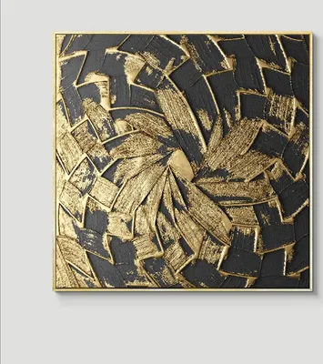 Produktbild von TPFLiving Kunstdruck LW-66 (OHNE RAHMEN) Poster - Leinwand - Wandbild - Hochauflösender Giclée-Druck, langlebig und hochwertig - Nordic Art - Abstrakte Quadrate - Bilder Wohnzimmer - - Größe: 30x30cm