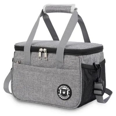 Produktbild von Kühltasche 9L Grau Auslaufsicher Isoliert Doppelgriff Faltbar Tragbar