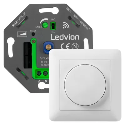 Image de Ledvion Variateur LED Smart 5-250W WiFi 220-240V Blanc