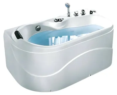 Zdjęcie produktu dla Hydromassagewanne Massagebecken Whirlpool Blubberbad Spa-Bath 141x76 cm