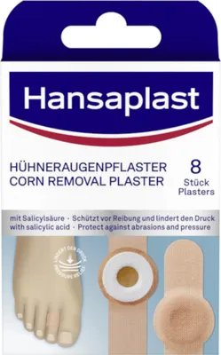 Produktbild von Hansaplast Hühneraugen Pflaster mit Salicylsäure Wundschutz 8 Stück
