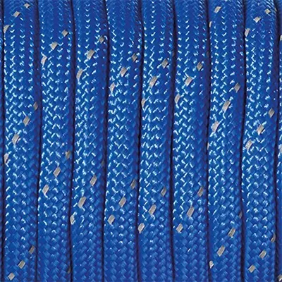 Produktbild von Paracord, reflektierend, blau 4 mm x 50 m