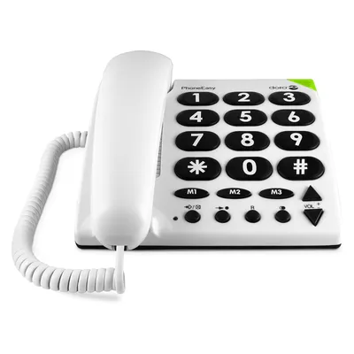 Zdjęcie produktu dla Doro PhoneEasy 311c, Telefon analogowy, Biały