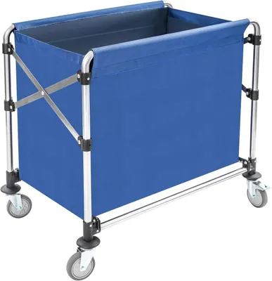 Produktbild von Wäschewagen mit Rädern, klappbarer Wäschekorbwagen für die Wäschekammer, 87 x 52 x 78 cm
