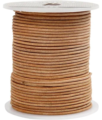 Produktbild von Lederband, Stärke: 2 mm, Natur, 50m
