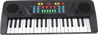 Immagine prodotto di Pianoforte a tastiera per bambini, 37 tasti, suono realistico, multifunzionale, educativo, giocattolo musicale per l'apprendimento precoce con microfono