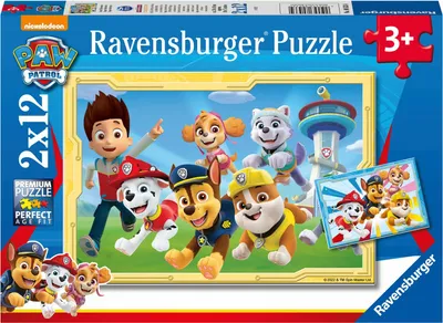 Imagen del producto de Rompecabezas Ravensburger Paw Patrol: Super Spürnasen - 2 rompecabezas de 12 piezas, a partir de 3 años