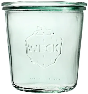 Produktbild von WECK Sturzglas 500 ml (580 ml randvoll), 8er-Set, ohne Deckel, Dichtung und Klammern