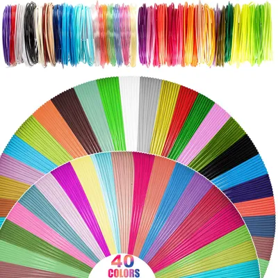 3D-Pen-Filament, 40 Farben, 120 m, 1,75 mm PLA