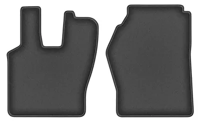 Imagen del producto de Alfombrillas de moqueta para Scania R i G 2004-2017 (comercial) – juego de 2 piezas, gris grafito, a medida – Wielganizator DURBAN