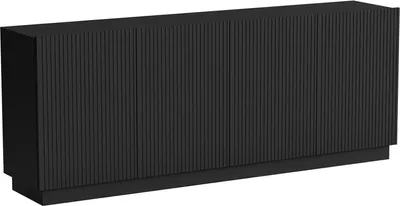 Immagine prodotto di Dmora Credenza Masainas 200x40x78h cm Nero, 4 Ripiani 4 Ante
