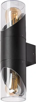 Produktbild von Rabalux 7237 Außenwandleuchte Novigrad, E27, Aluminium, schwarz, rund, Modern, IP54, ø85mm